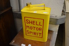 A reproduction Shell petrol can.