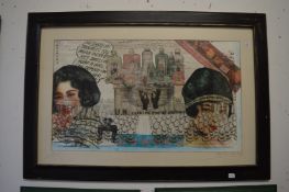 Pietro Psaier, Xing Xing School (United Nations Let There Be Bread), mixed media, framed and