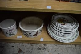 A small quantity of Portmeirion Botanic Garden china.
