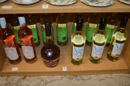 Various wines and spirits.