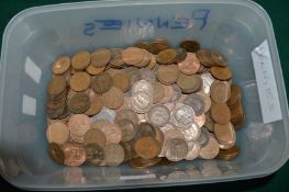 A box of approx 400 pre-decimal copper pennies.