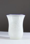 A CLICHY LATTICINO BEAKER. 10cms high.