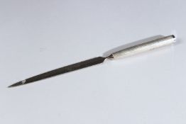A TESTORI SILVER HANDLED PAPER KNIFE.