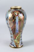 A VERY GOOD WEDGWOOD LUSTRE PORCELAIN VASE by Daisy Makeig-Jones. No. Z 5154. 24cms high.