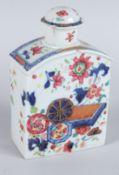 A GOOD CHINESE TOBACCO LEAF TEA CANISTER AND COVER, CIRCA 1736 - 1765. 5ins high.