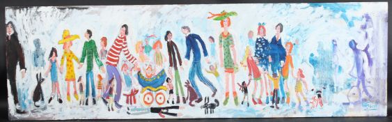 SIMEON STAFFORD (b.1956) 'Sunday Afternoon' oil on board, signed inscribed and dated 17/1/19 verso