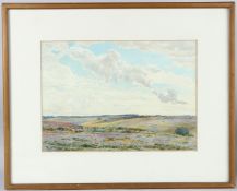 ENGLISH SCHOOL (19TH CENTURY) Landscape, watercolour indistinctly signed and inscribed, 25 x 35cm