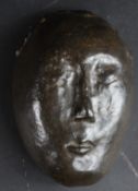 CONSTANT PERMEKE Mask bronze sculpture, signed, 22 x 16 x 9cm