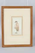 FRENCH SCHOOL (19TH CENTURY) Study of a portly gentleman watercolour, inscribed 'Mon Voisin,