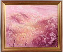 GRAHAM CROWLEY (b.1950) 'View from the Top Road 1998' oil on canvas signed and dated verso, Beau