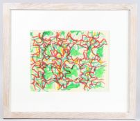 JOHN BARNICOAT (1924-2013 Untitled, mixed media, inscribed and dated '98, 19.5 x 25.5cm