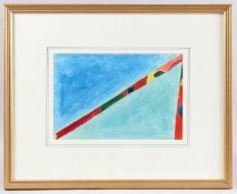 GARY WRAGG (b.1946) 'Composition #6 August 1968' watercolour, Alan Wheatley Art Gallery label, 20