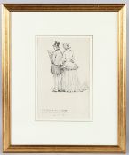 CIRCLE OF JOHN TENNIEL The Duke of Wellington and the Marchioness of Douro' pen and ink heightened