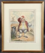 JAMES GILLRAY (1757-1815) 'Dreadful Hot Weather' coloured etching. published by H Humphrey 1808 26 x