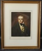 H SCOTT BRIDGWATER AFTER SIR HENRY RAEBURN 'Sir Walter Scott (of Abbottsford)' mezzotint,