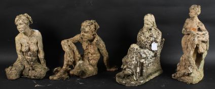 JOANNE THOMSON (1935-2024) Four ceramic life study figures largest 43cm