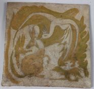 MANNER OF WILLIAM MORRIS Exotic bird and a kangaroo (or Wallaby) pencil and watercolour on