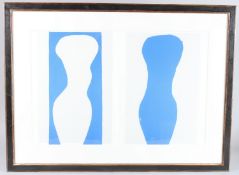 AFTER HENRI MATISSE Forms colour print, 38 x 58cm
