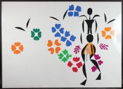 AFTER HENRI MATISSE 'La Negresse' colour print Silvio Zamorani editore, Italy 1990 100 x 140cm
