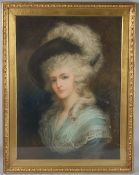 EMILY LAWTON BARNARD (1840-1911) 'Lady Bell' Portrait of a woman pastel, signed and dated 1891, 71.