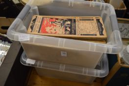 Two boxes of Ordnance Survey maps.
