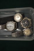 Four gentlemans wristwatches.