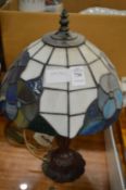 Tiffany style table lamp.