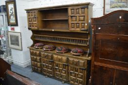 A large Spanish style hardwood dresser.