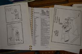 A collection of original cartoons by Tom.