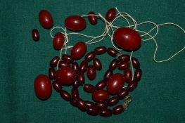 Amber bead jewellery.