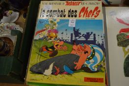 A quantity of Asterix books.