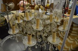 A Venetian style chandelier.