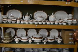 A comprehensive Coalport Red Wheat dinner, tea and coffee service.
