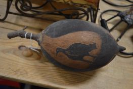 An Australian Aboriginal carved nut.