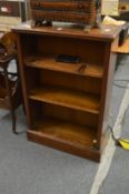 A small open bookcase.