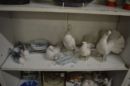 A collection of Copenhagen, Nao and other porcelain.