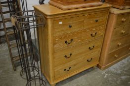 Modern oak bedroom chest.