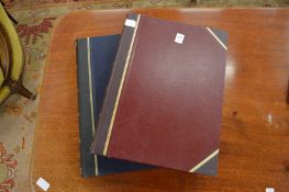 Two large photograph albums.