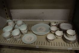 Two part tea services.