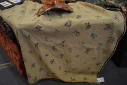 An aubusson style tapestry wall hanging, 275cm x 190cm.