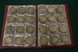 A collection of reproduction Chinese coins.