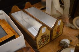 A pair of novelty plant troughs.