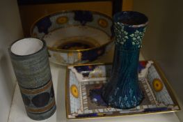 A Troika vase and other decorative china.