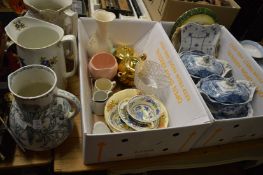 Decorative china and glass.