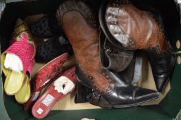 Collection of designer and other ladies shoes, majority size 38.