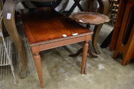 Mahogany coffee table and a wine table.