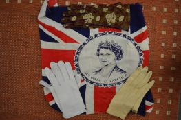 Ladies gloves and a head scarf.