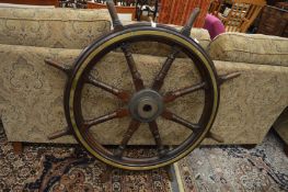 A good old ships wheel.