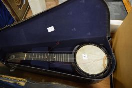 A Keech Banjulele banjo.