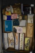 A collection of boxed and other bijouterie.